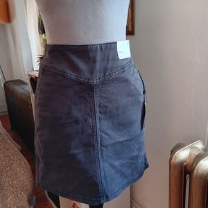 Express Classic Gray Camo Denim Skirt